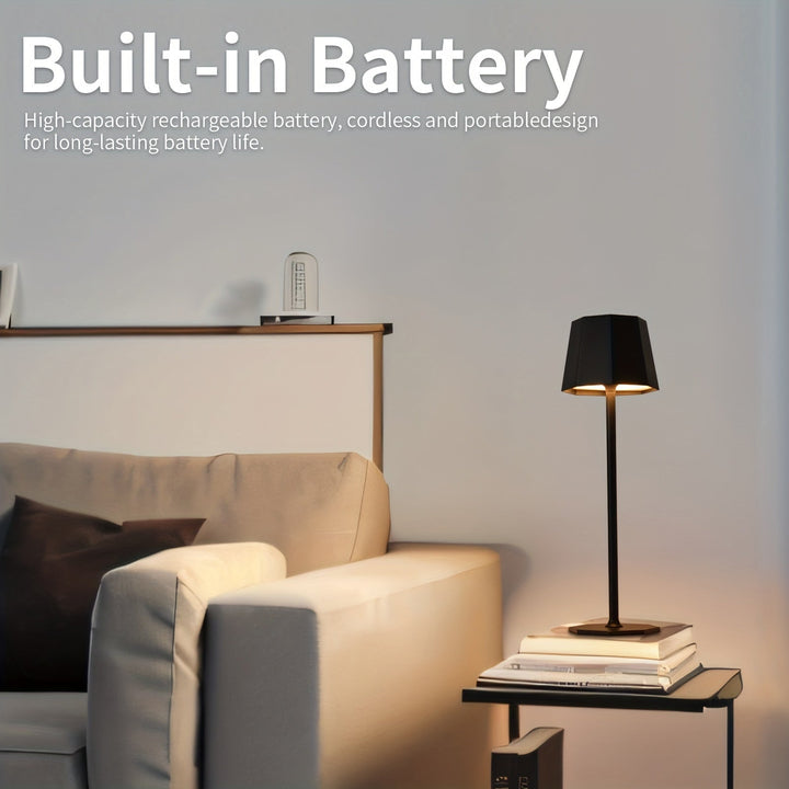 DuoGlow | Battery-Powered 2-Piece Set Cordless Table Lamp Bowlift