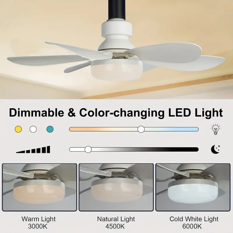 BowLift | 2-IN-1 PORTABLE CEILING FAN & LIGHT with Remote Control