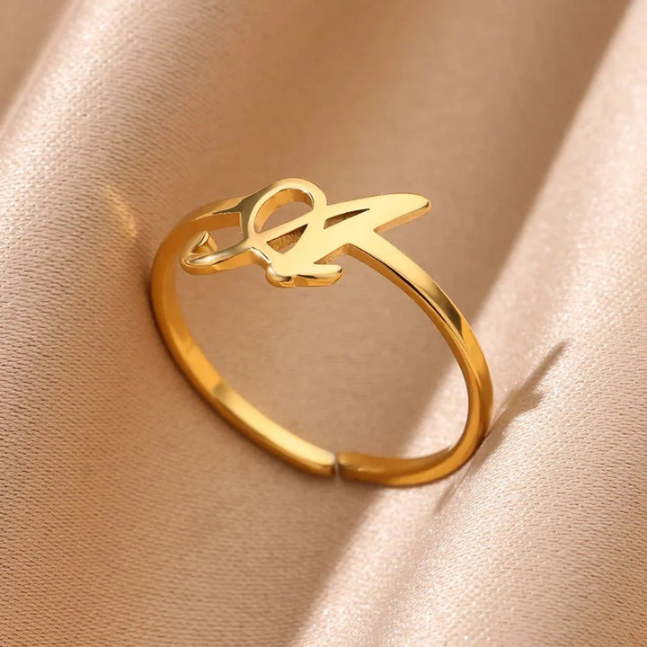BowLift | Dainty Adjustable Classy Letter Initial Rings
