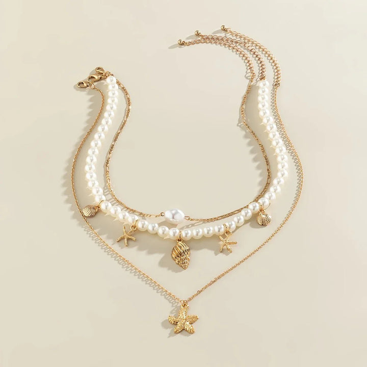 BowLift | Dainty Beach Adventure Necklace Stack