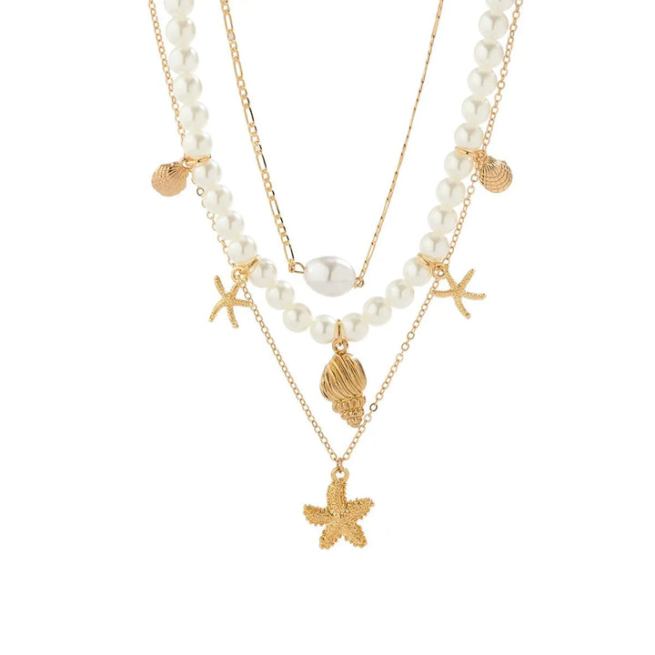 BowLift | Dainty Beach Adventure Necklace Stack