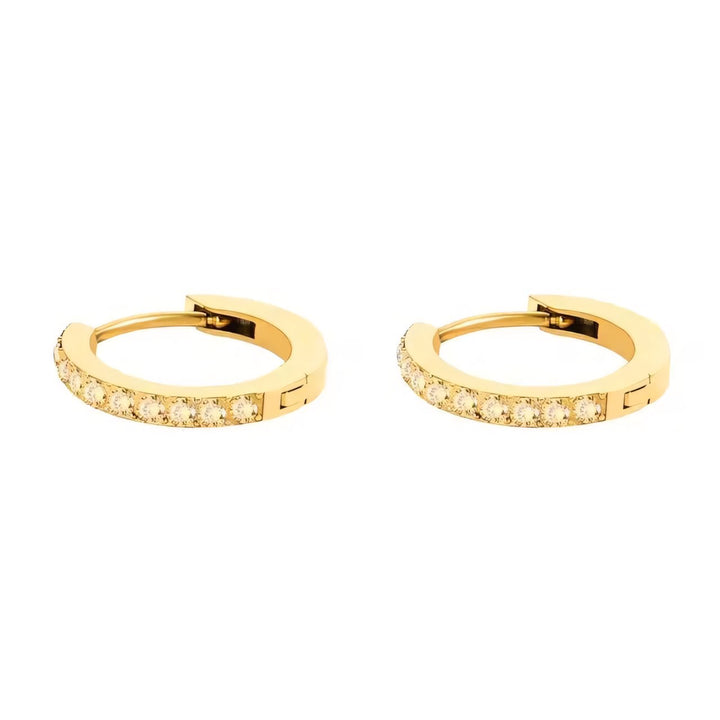 BowLift | Dainty Birthstone Hoop Huggie Earrings