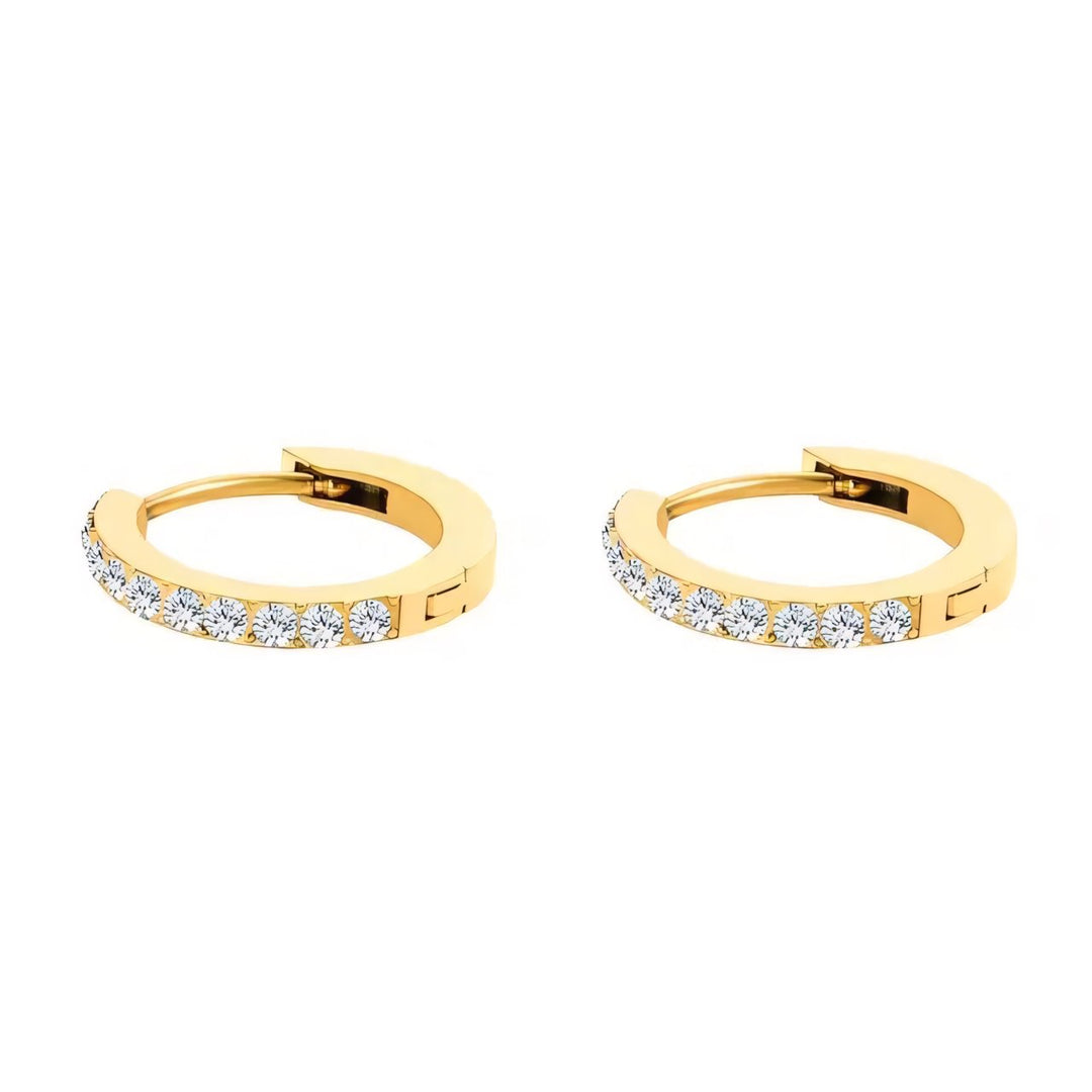 BowLift | Dainty Birthstone Hoop Huggie Earrings