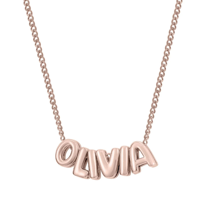 BowLift | Dainty Bubble Letter Name Necklace
