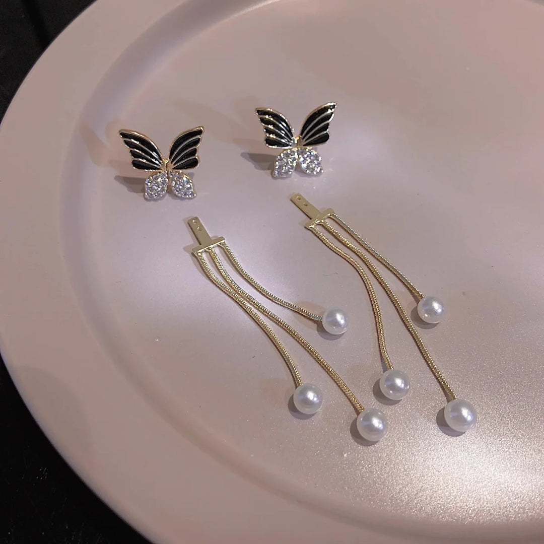 BowLift | Dainty Butterfly Dangle Earrings