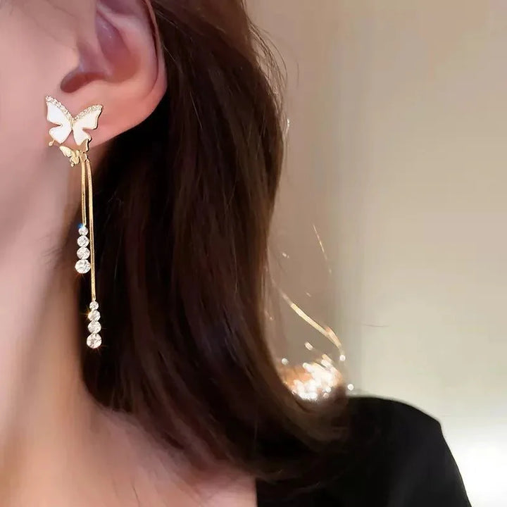 BowLift | Dainty Butterfly Dangle Earrings