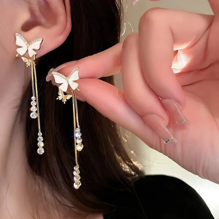 BowLift | Dainty Butterfly Dangle Earrings