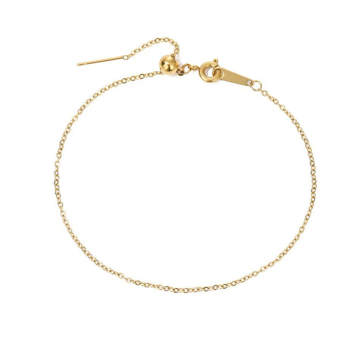 BowLift | Dainty Chain Diamond Initial Bracelet