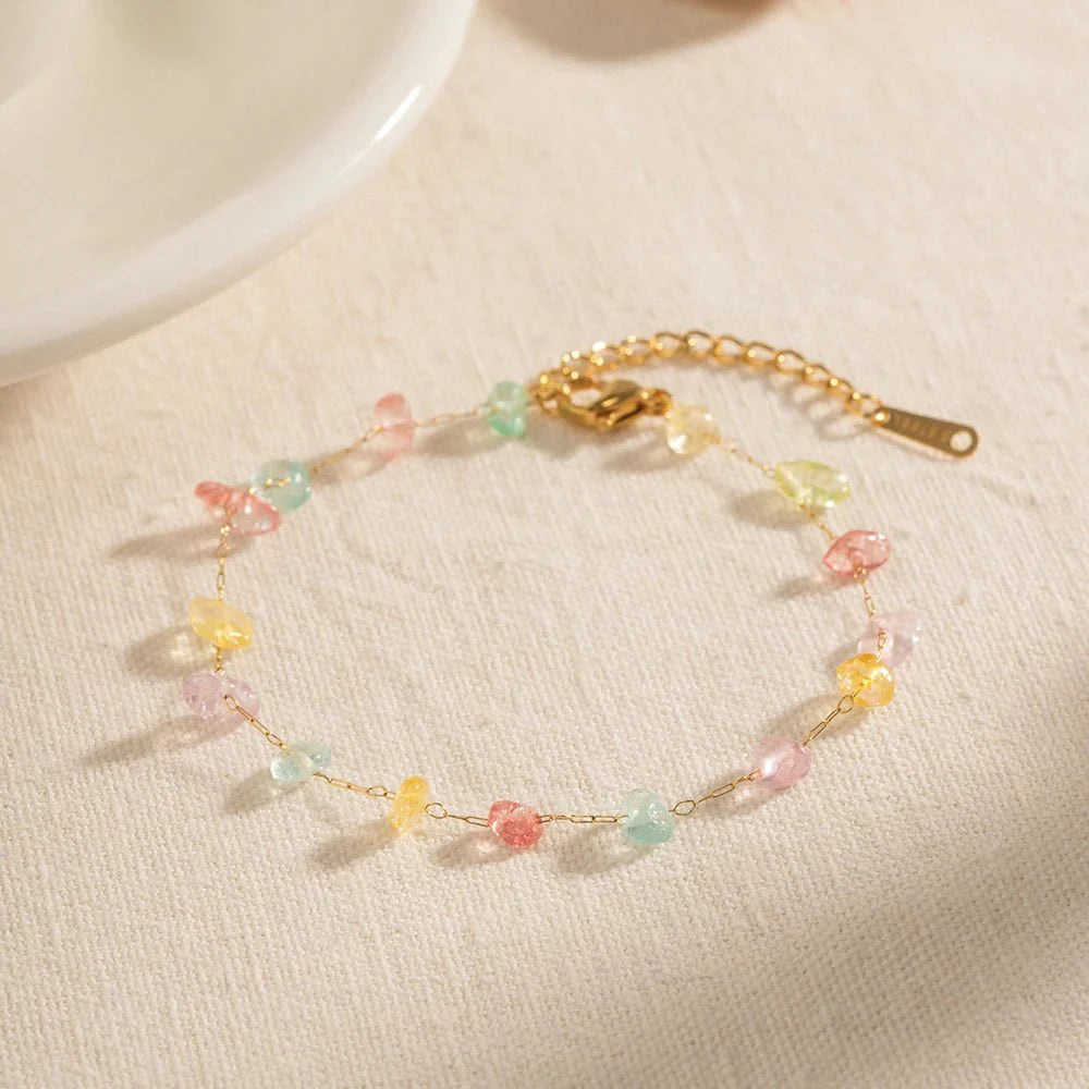 BowLift | Dainty Crystal Bracelet and Necklace Set