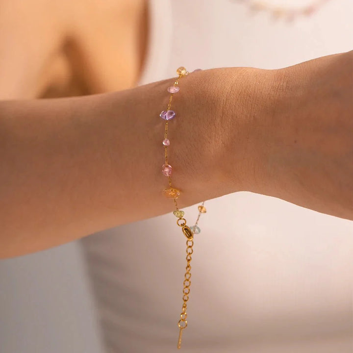 BowLift | Dainty Crystal Bracelet and Necklace Set