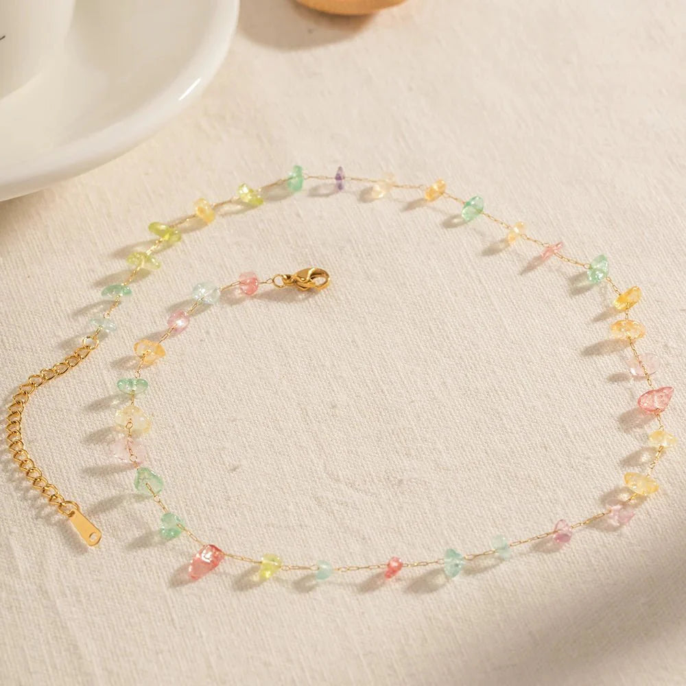 BowLift | Dainty Crystal Bracelet and Necklace Set
