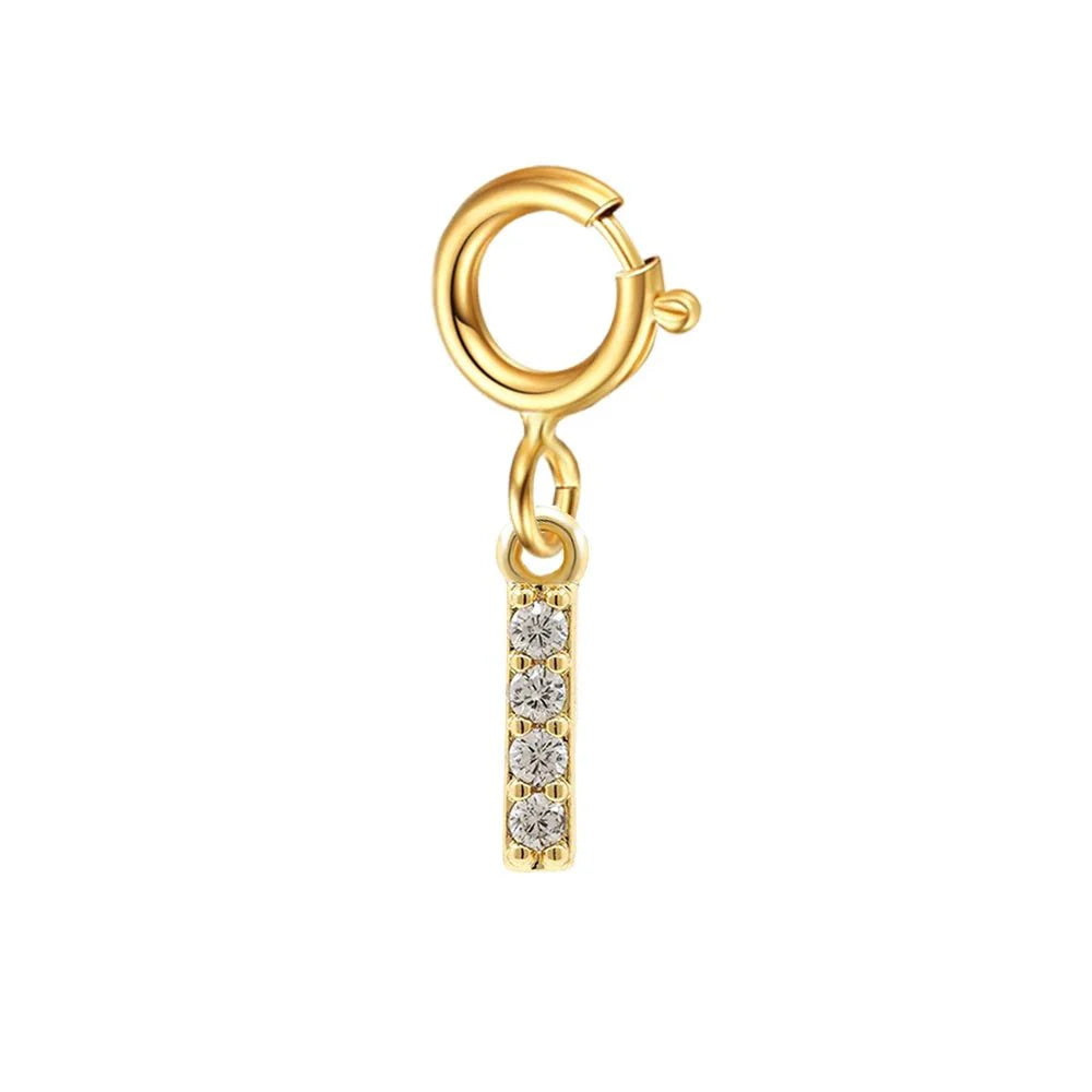 BowLift | Dainty Cuban Figaro Chain Letter Initial Bracelet