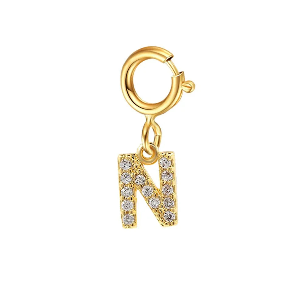 BowLift | Dainty Cuban Figaro Chain Letter Initial Bracelet