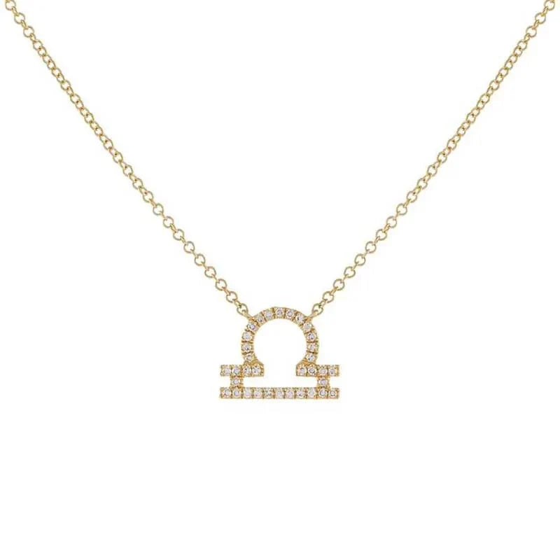 BowLift | Dainty Diamond Zodiac Sign Necklace