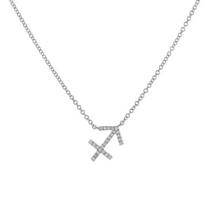 BowLift | Dainty Diamond Zodiac Sign Necklace