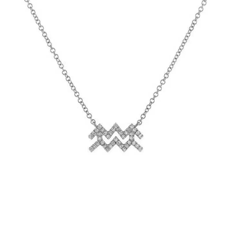 BowLift | Dainty Diamond Zodiac Sign Necklace