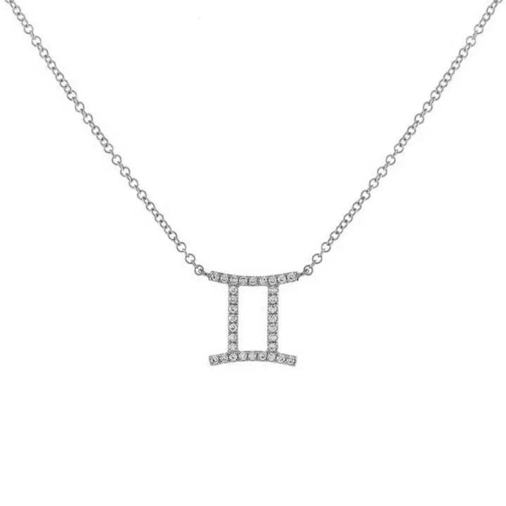 BowLift | Dainty Diamond Zodiac Sign Necklace