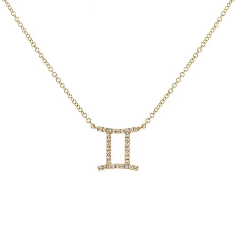 BowLift | Dainty Diamond Zodiac Sign Necklace