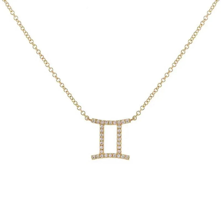BowLift | Dainty Diamond Zodiac Sign Necklace