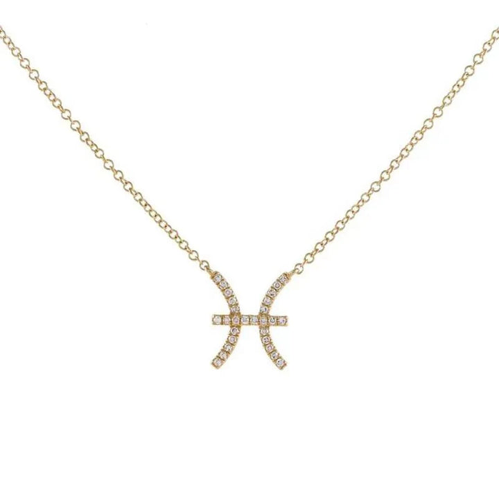 BowLift | Dainty Diamond Zodiac Sign Necklace