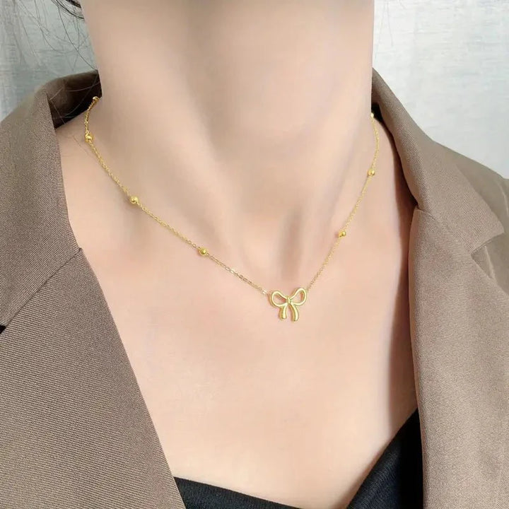 BowLift | Dainty Feminine Bow Necklace