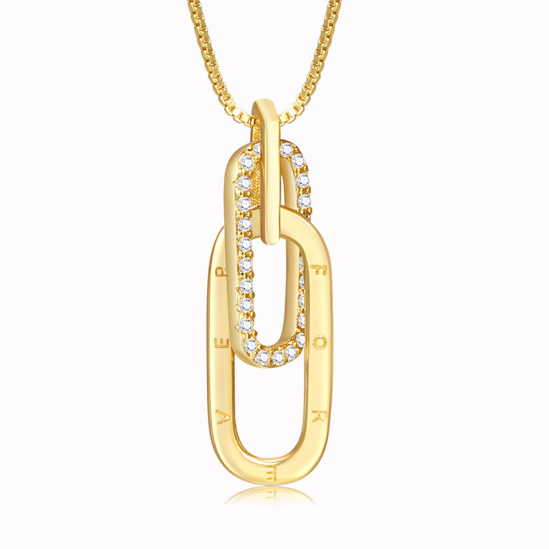 BowLift | Dainty Forever Paperclip Love Necklace