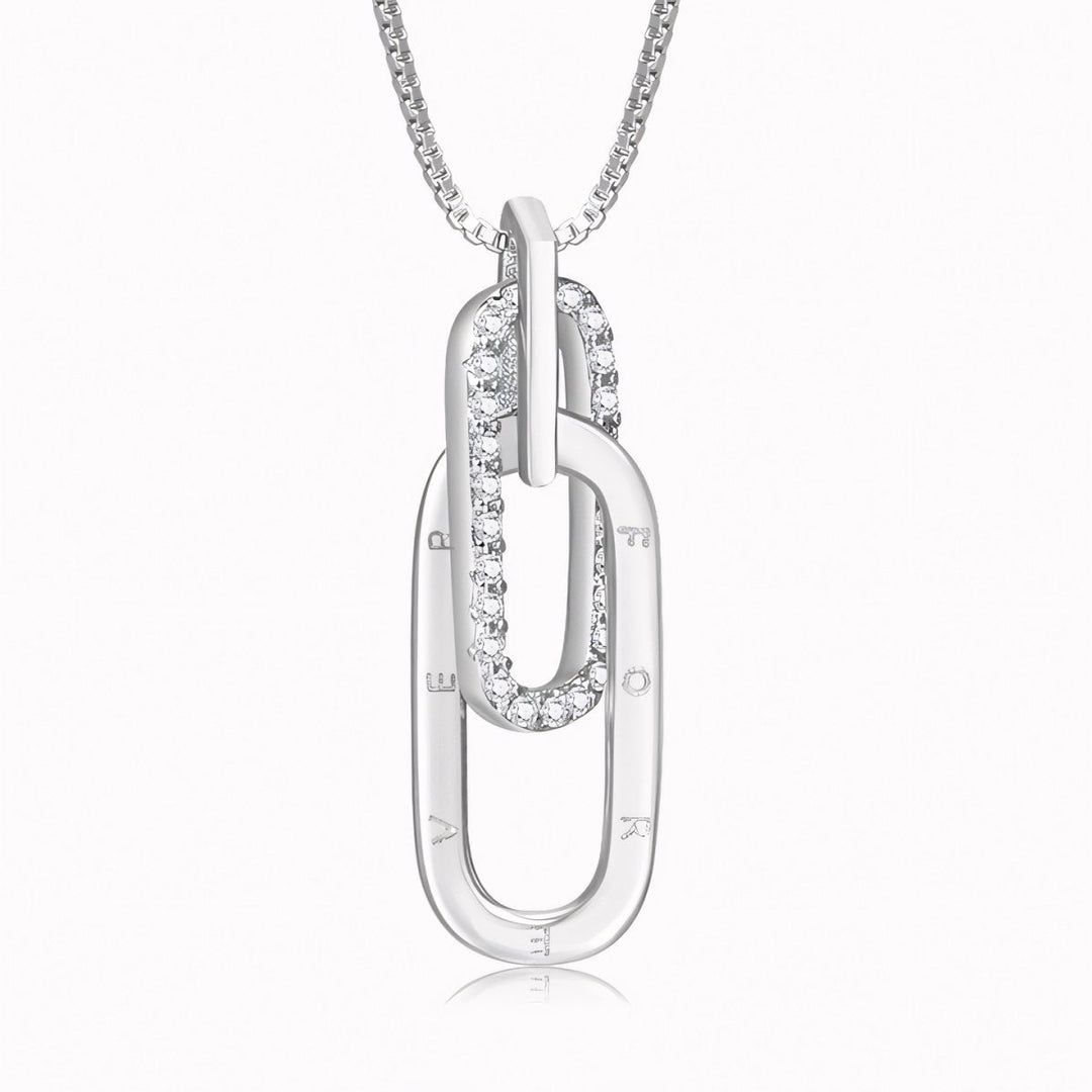 BowLift | Dainty Forever Paperclip Love Necklace