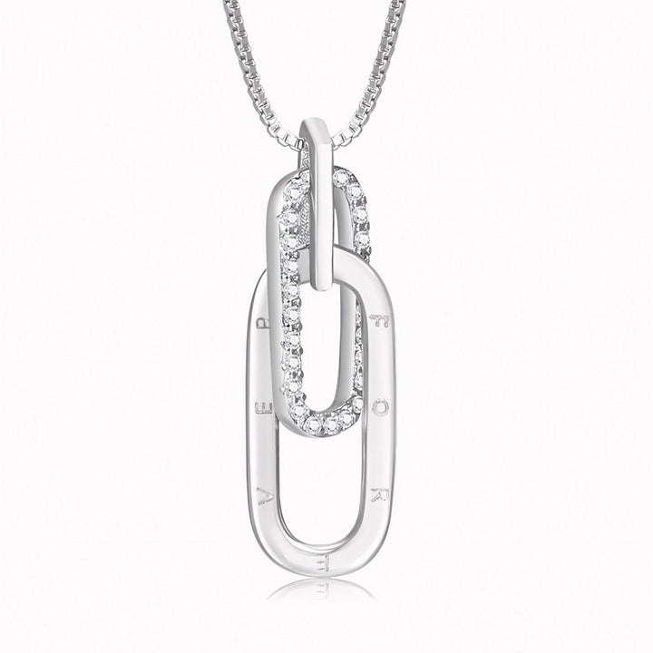 BowLift | Dainty Forever Paperclip Love Necklace