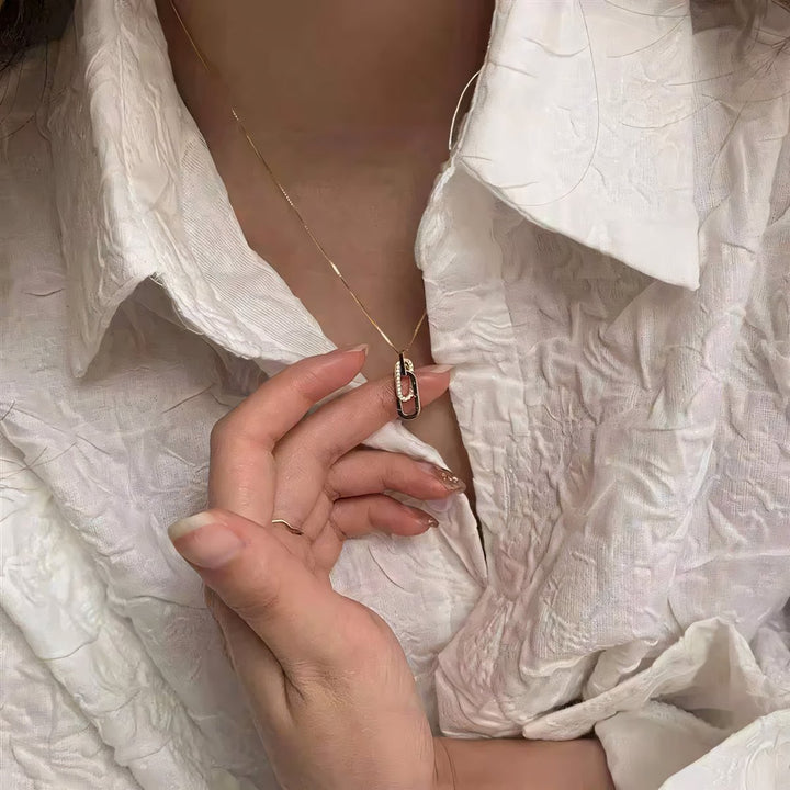 BowLift | Dainty Forever Paperclip Love Necklace