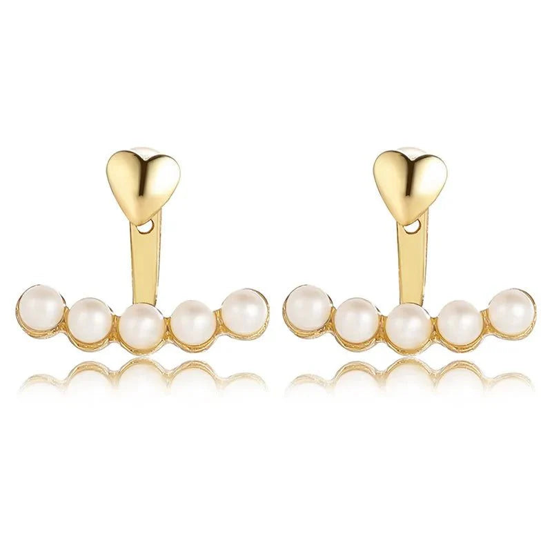 BowLift | Dainty Heart Pearls Earrings