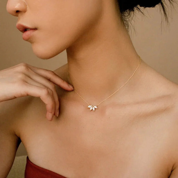BowLift | Dainty Lotus Floral Necklace