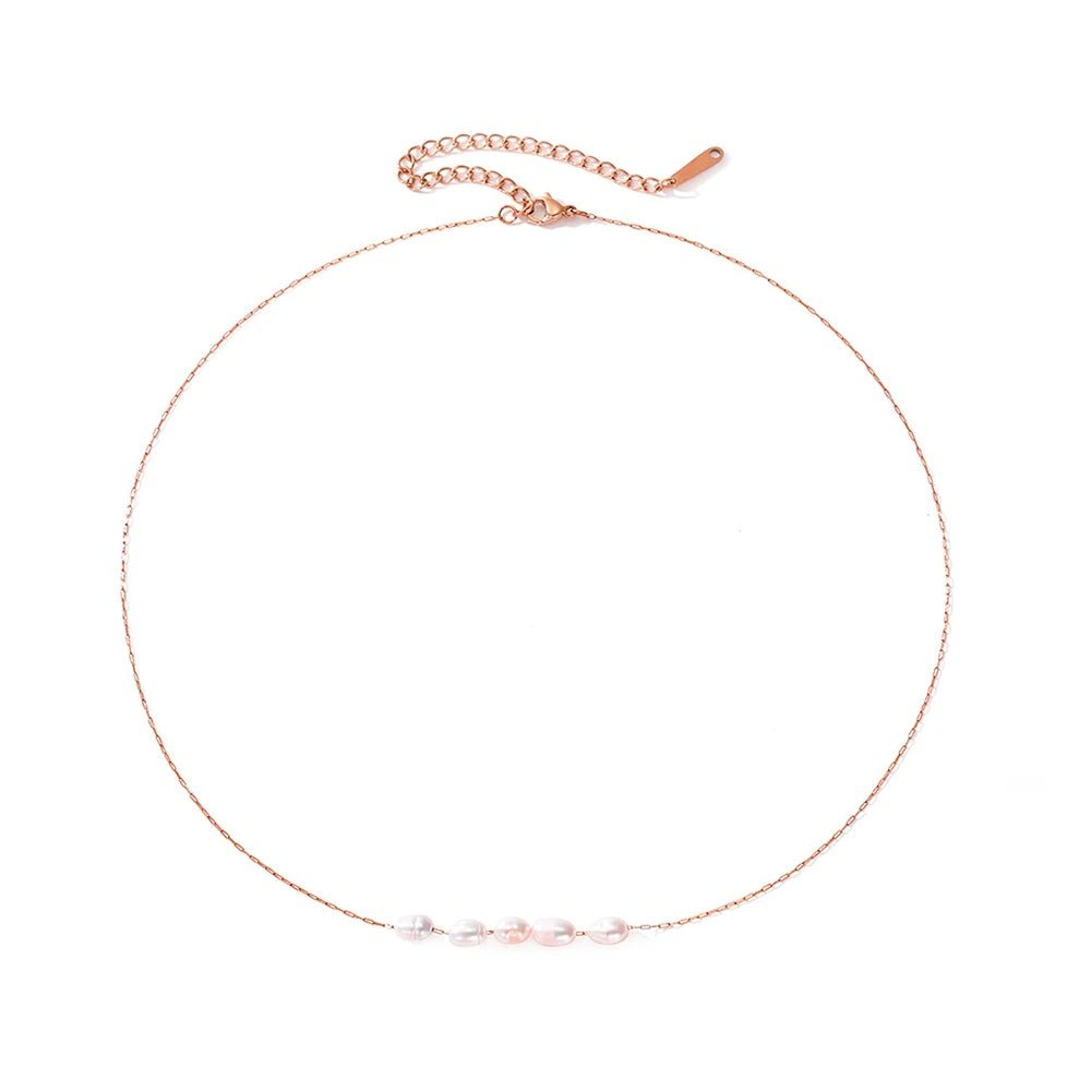 BowLift | Dainty Strung Beaded Chain Necklace
