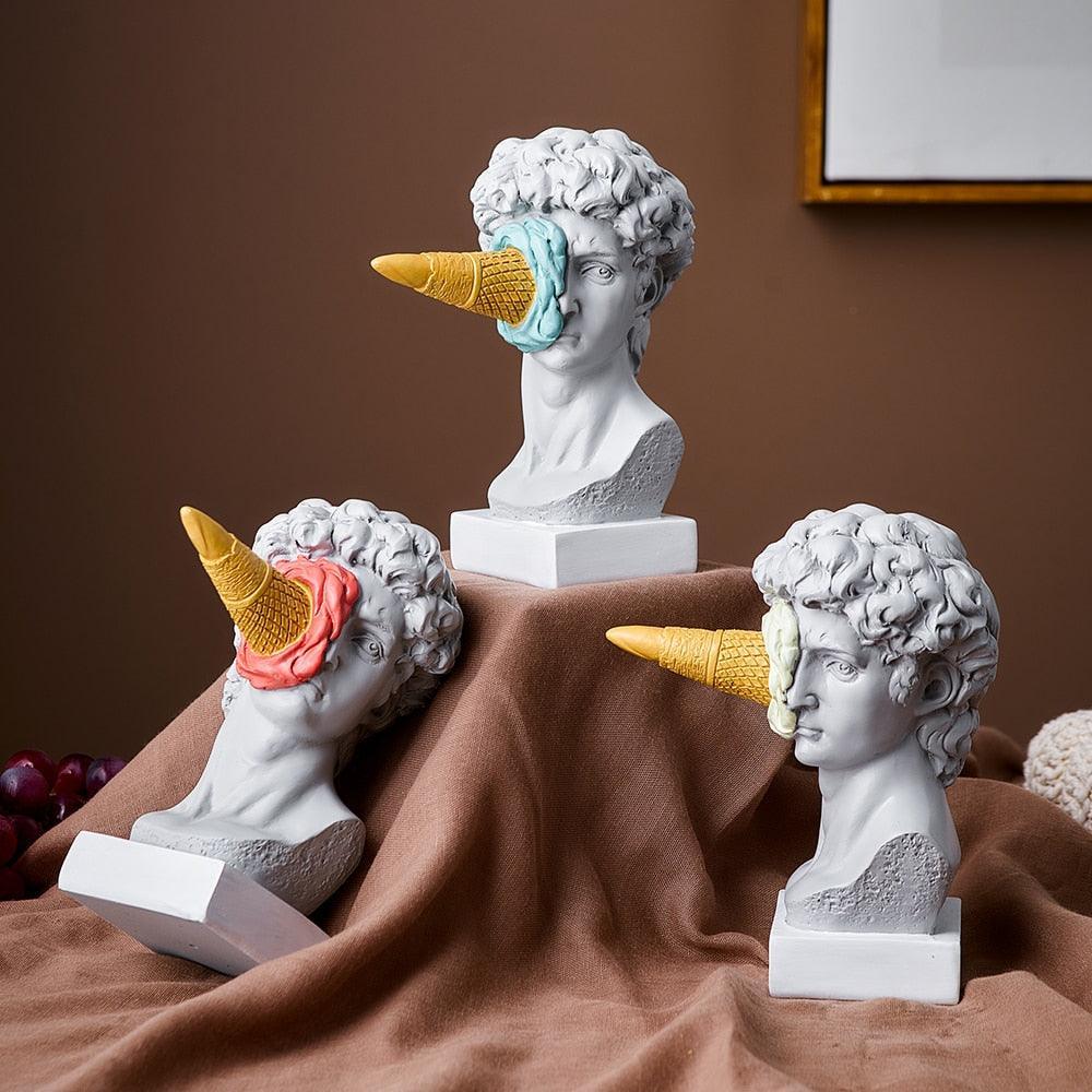 BowLift | Figure Face Ice Cream Art Sculpture