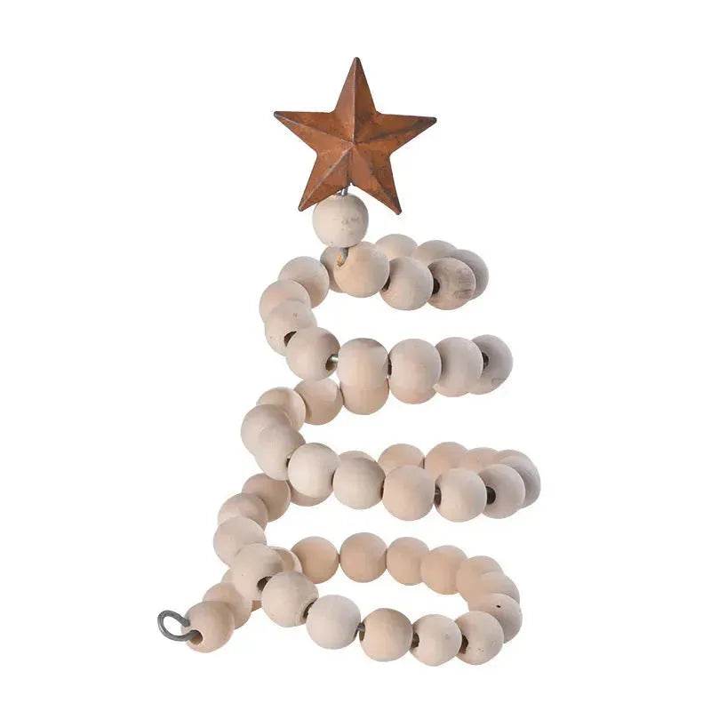BowLift | Creative Wooden  DIY Twine Wooden Bead Christmas Tree decorations Ornaments