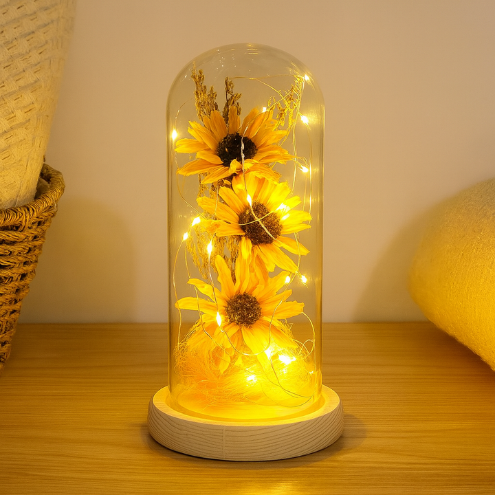 BowLift | ShineBloom - Comfortable sunflower lamp that illuminates and calms every room.