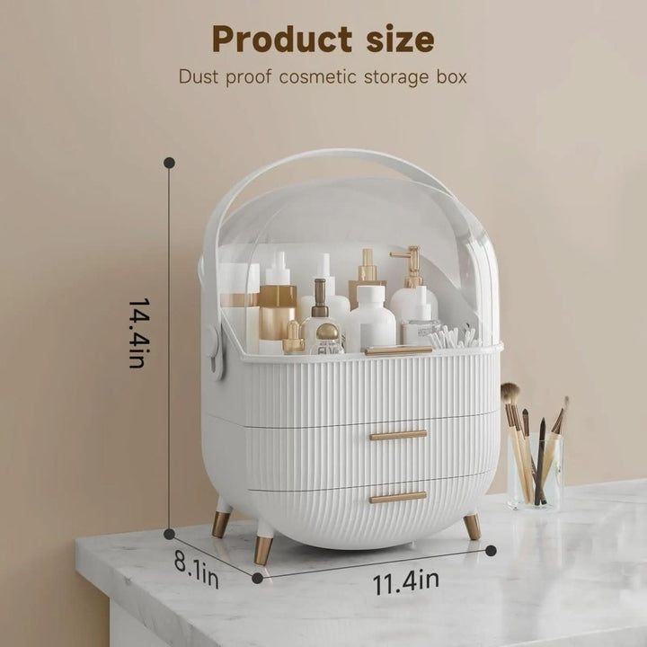 BowLift | up organiser - Dustproof & waterproof cosmetics box with elegant design