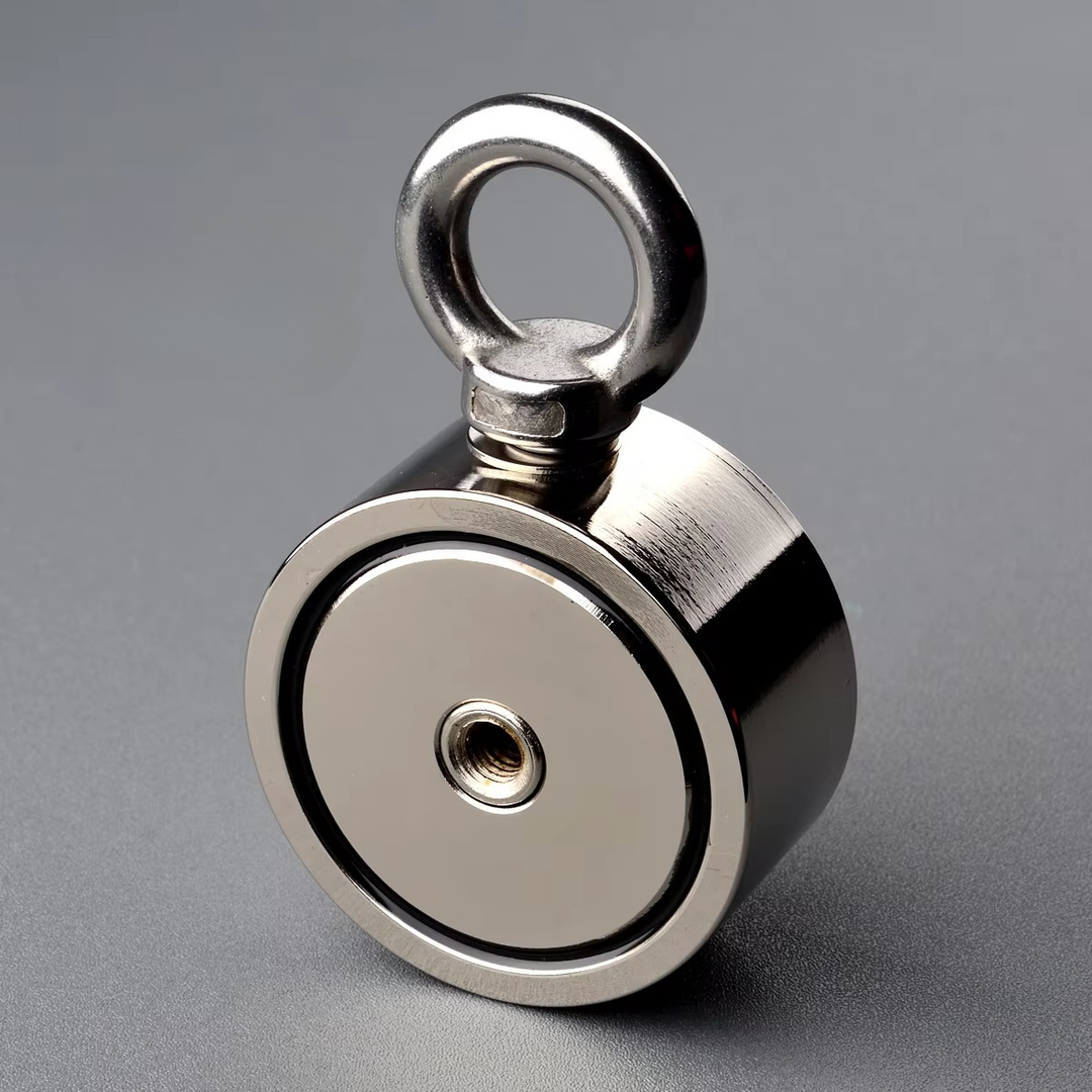 BowLift | Dual Strength Fishing Magnet Kit - N52 Neodymium 80/120KG Force with 10m Rope
