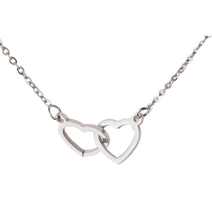BowLift | Two Hearts Necklace with Rotating Rose Gift Box