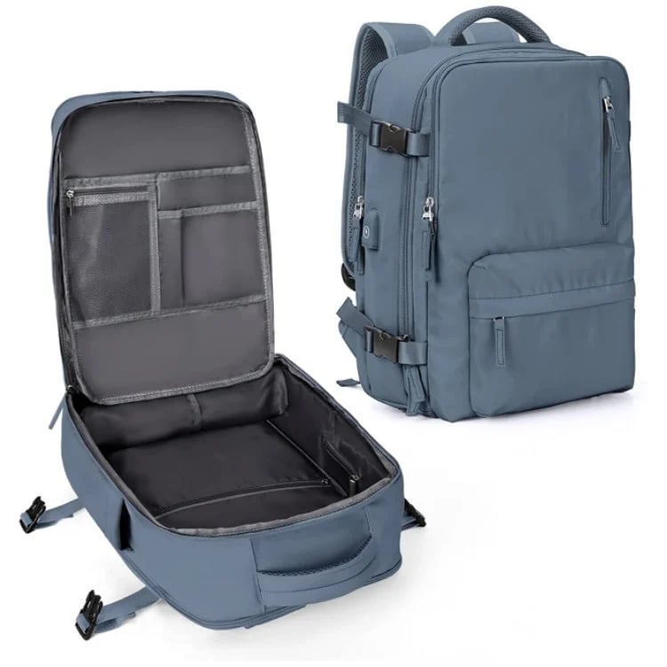 BowLift | Travelliva Women's Travel Backpack 35 L | Waterproof & with USB Port | Anti-theft & Shoe Compartment | For Hiking, Daily Use & Travel