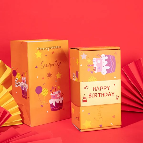 BowLift | Pop-Up Gift Box | Surprise Box with Jumping Dice | Perfect for Birthday, Wedding & Christmas