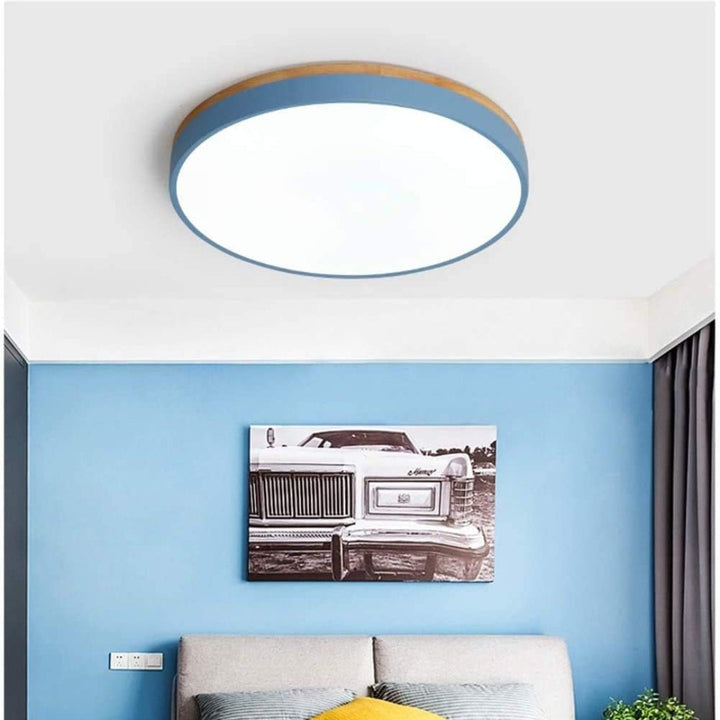 BowLift | Ceiling Light Modern Wood LED Flush Fitting