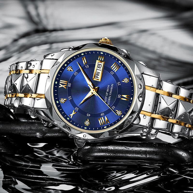BowLift | Waterproof Luminous Stainless Steel Two-tone Quartz Men's Watch