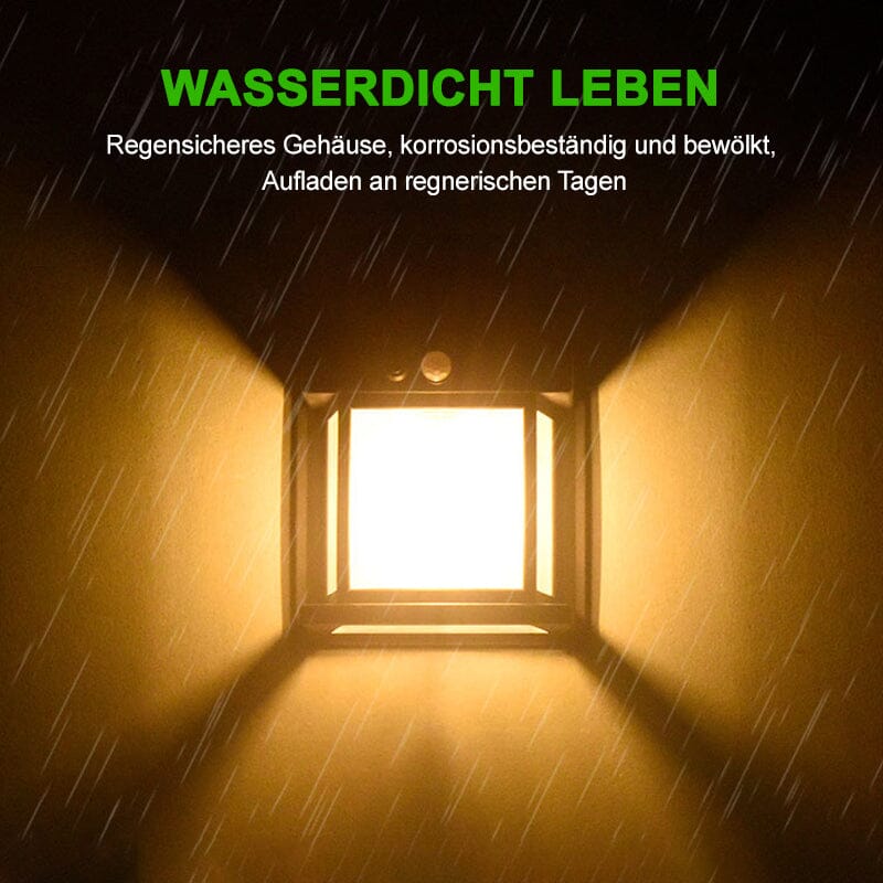 BowLift | Solar Wolfram Wall Light for Outdoor Use
