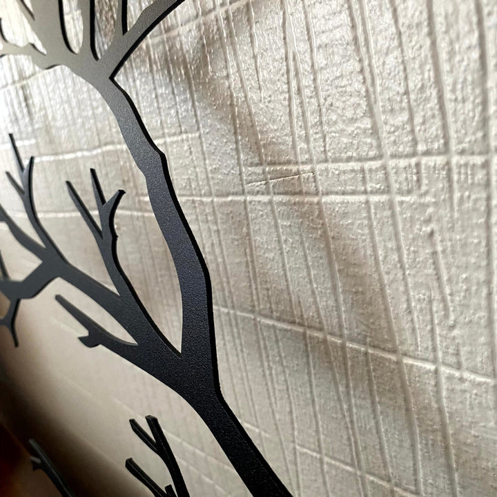 BowLift | PerchArt Metal Wall Decoration – Birds on a Branch for a Timeless Natural Appearance