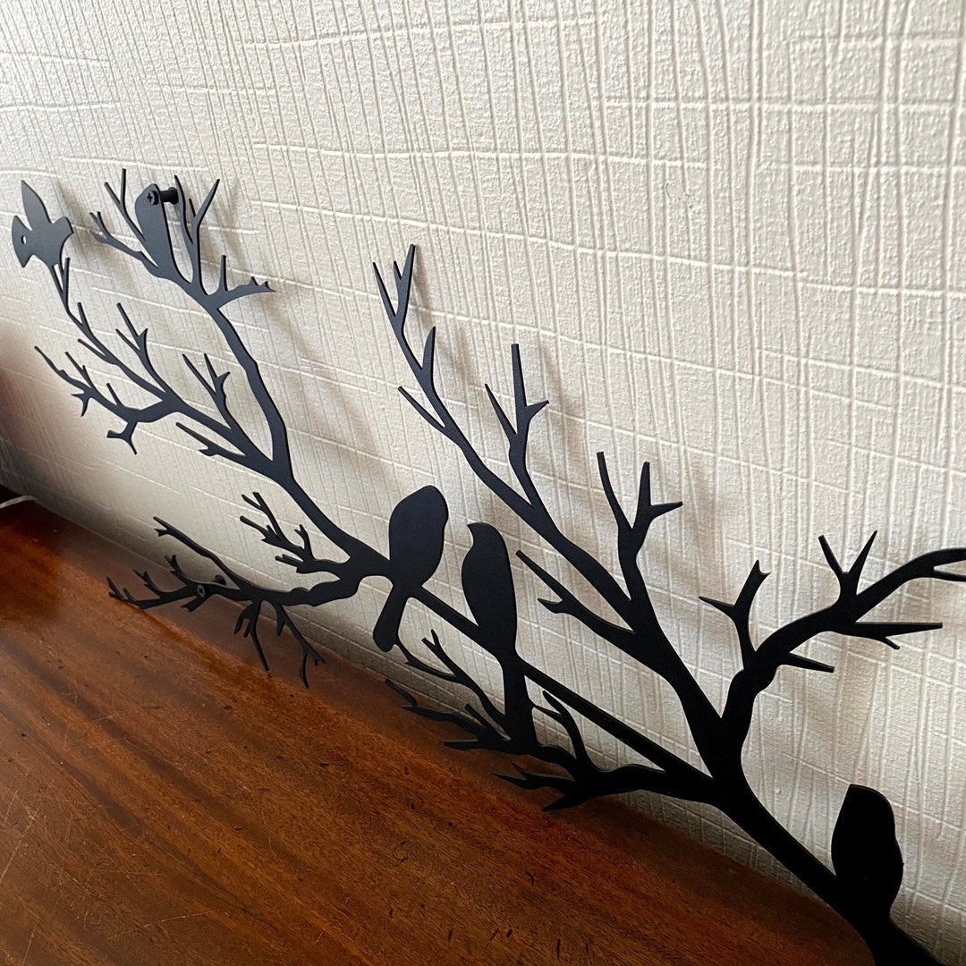 BowLift | PerchArt Metal Wall Decoration – Birds on a Branch for a Timeless Natural Appearance