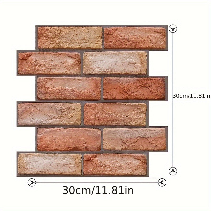 Self-adhesive 3D wall panels with brick and wood texture | Bowlift