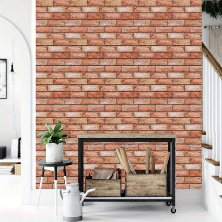 Self-adhesive 3D wall panels with brick and wood texture | Bowlift
