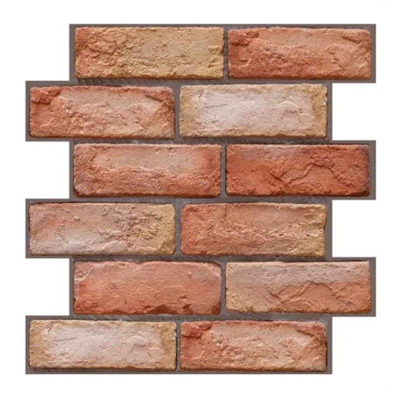 Self-adhesive 3D wall panels with brick and wood texture | Bowlift