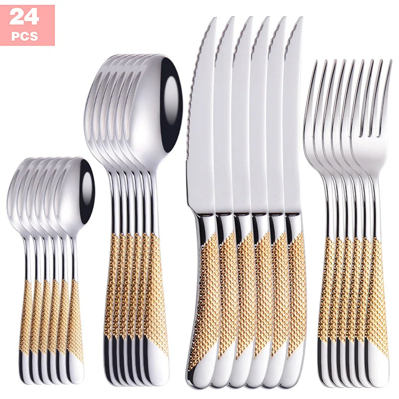 BowLift | Fashion Golden Dinnerware Set