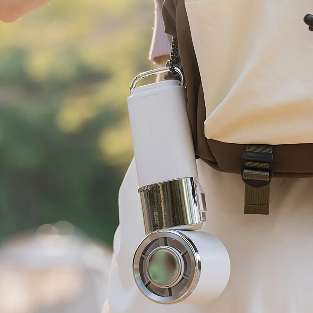 BowLift | Portable Neck Fan with Built-in Power Bank and Foldable Design